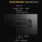 M5 Multifunctional Desktop Wooden Bluetooth Speaker Wireless Loudspeaker — Black