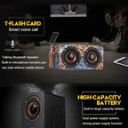M5 Multifunctional Desktop Wooden Bluetooth Speaker Wireless Loudspeaker — view 4