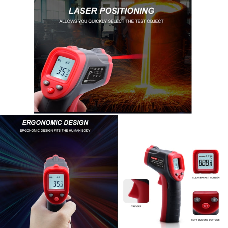 Wintact WT319B LCD Display Infrared Thermometer, Battery Not Included