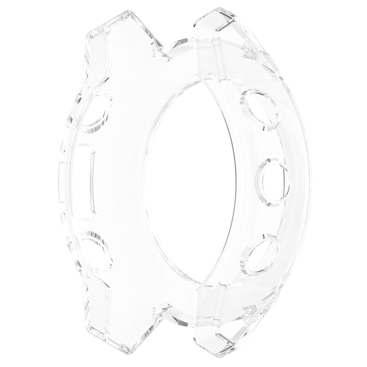 Half Coverage Hollowed TPU Watch Case — Transparent White