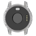 Half Coverage Hollowed TPU Watch Case — Transparent Blue