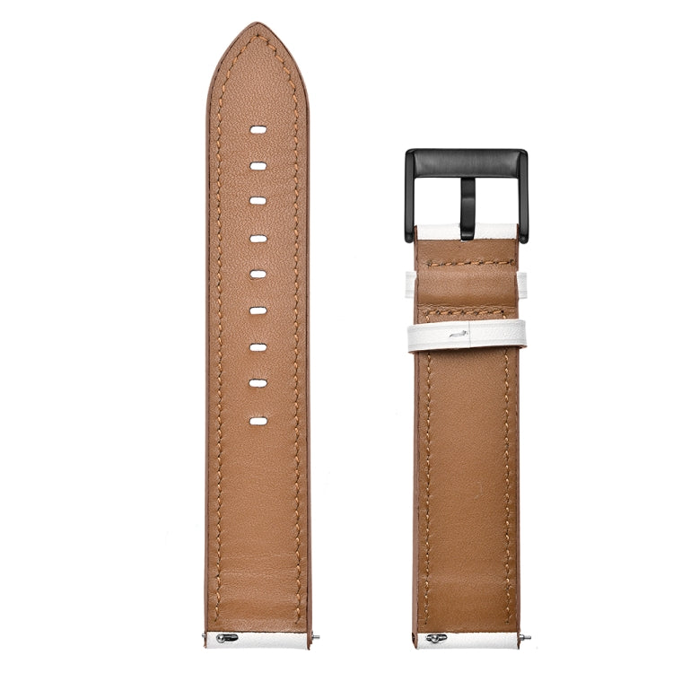 First Layer Leather Sewing Thread Watch Band 20mm / 22mm