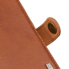KHAZNEH Cowhide Texture Leather Phone Case
