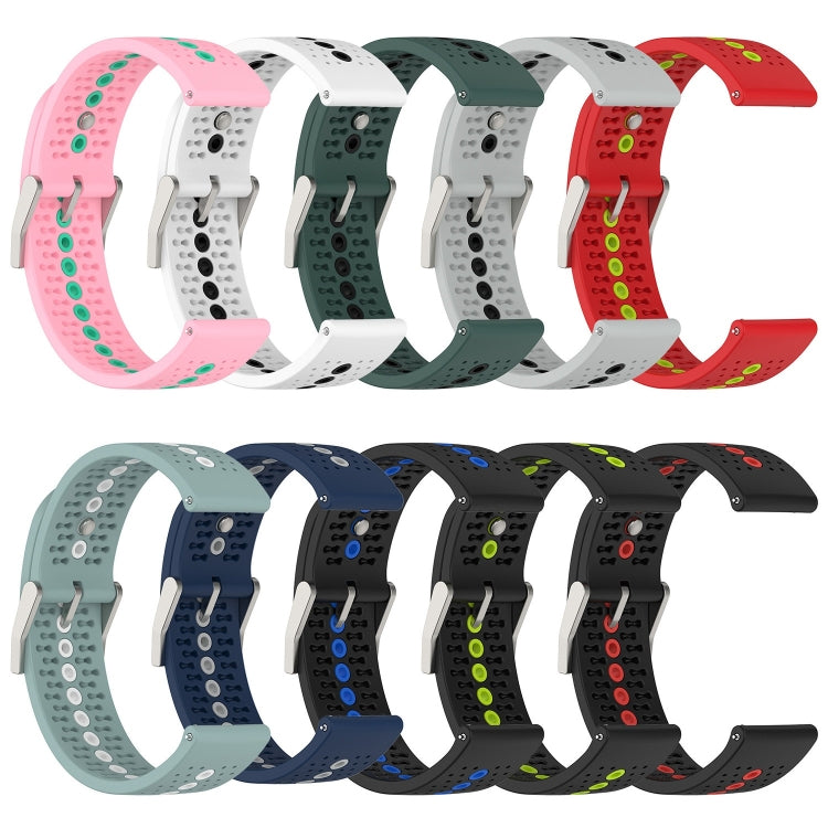 22mm Color Hole Silicone Watch Band