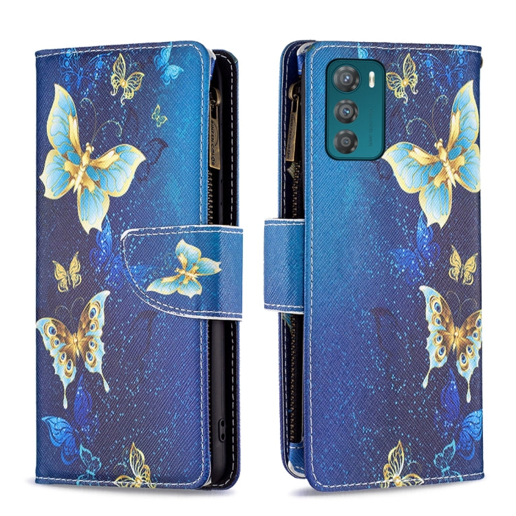 Colored Drawing Pattern Zipper Leather Phone Case — view 16