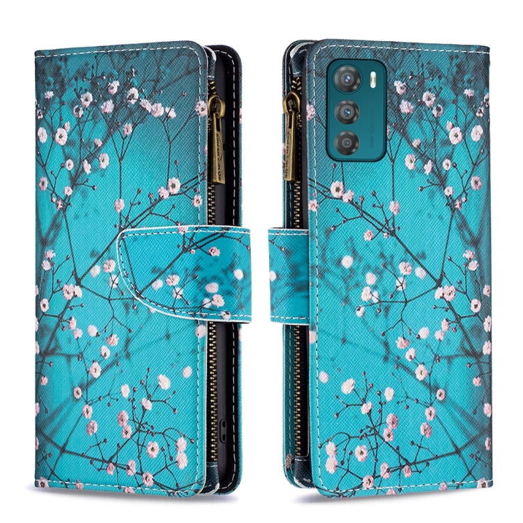 Colored Drawing Pattern Zipper Leather Phone Case — view 26