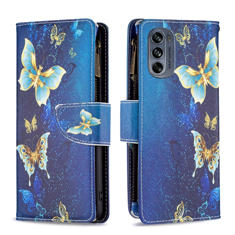 Colored Drawing Pattern Zipper Leather Phone Case — view 17