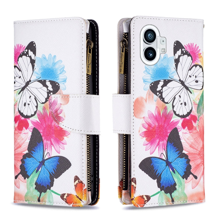 Colored Drawing Pattern Zipper Leather Phone Case — view 23