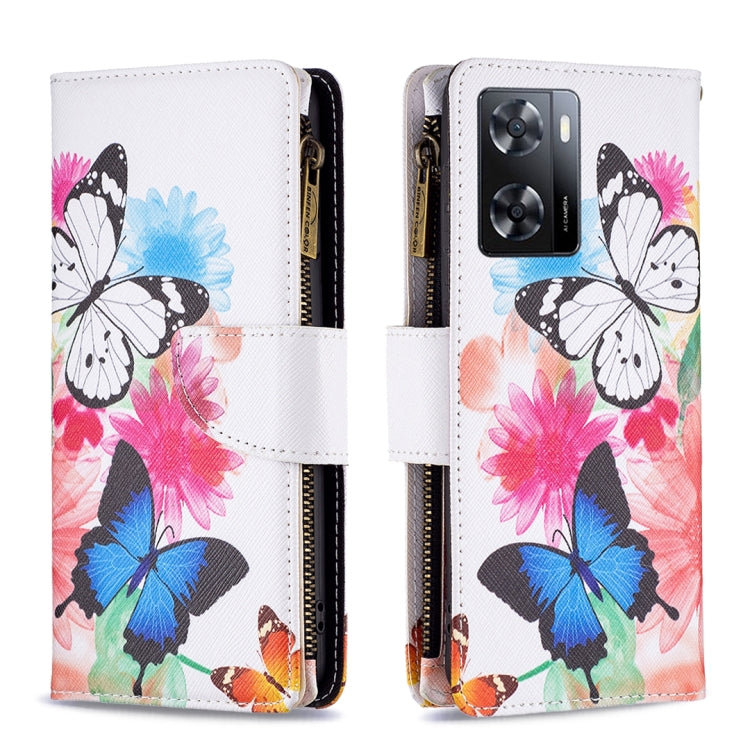 Colored Drawing Pattern Zipper Leather Phone Case — view 24