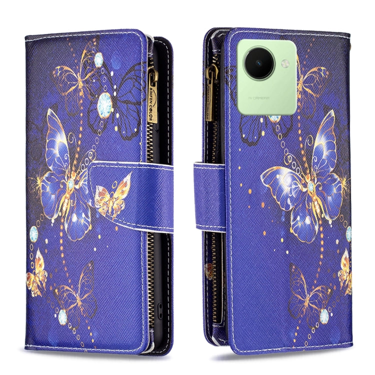 Colored Drawing Pattern Zipper Leather Phone Case — view 15