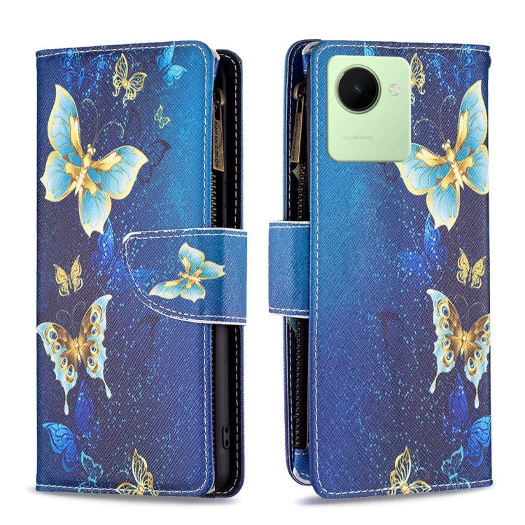Colored Drawing Pattern Zipper Leather Phone Case — view 20