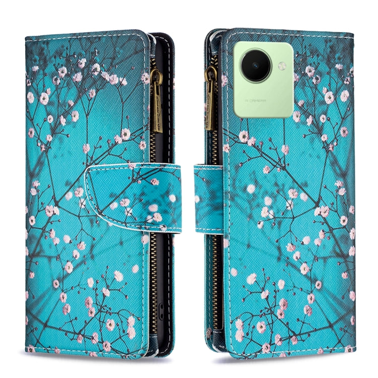 Colored Drawing Pattern Zipper Leather Phone Case — view 30