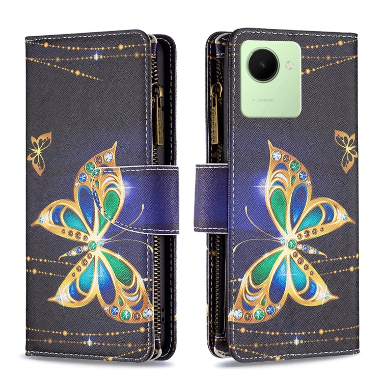 Colored Drawing Pattern Zipper Leather Phone Case — view 40