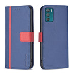 BF13 Color Matching Cross Texture Leather Phone Case