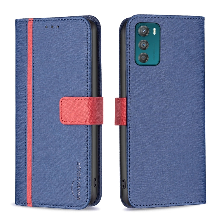 BF13 Color Matching Cross Texture Leather Phone Case