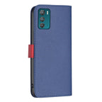 BF13 Color Matching Cross Texture Leather Phone Case