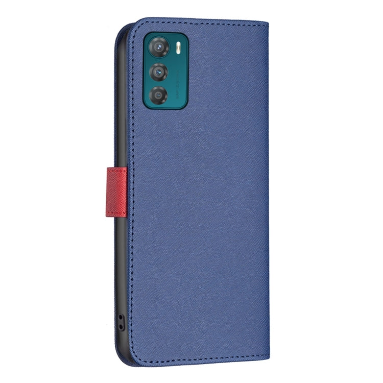 BF13 Color Matching Cross Texture Leather Phone Case