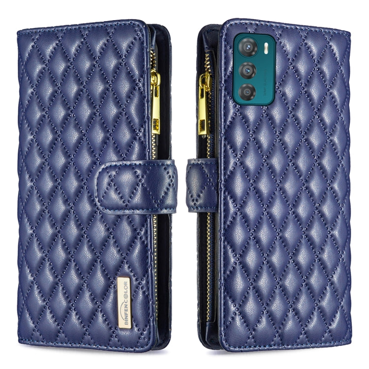Diamond Lattice Zipper Wallet Leather Flip Phone Case