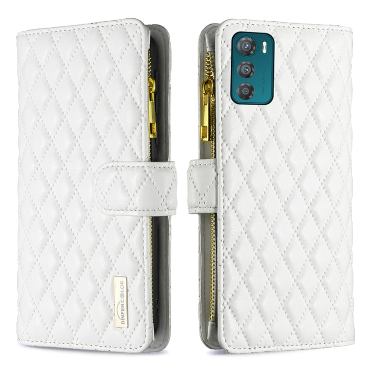 Diamond Lattice Zipper Wallet Leather Flip Phone Case
