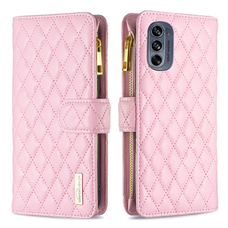 Diamond Lattice Zipper Wallet Leather Flip Phone Case