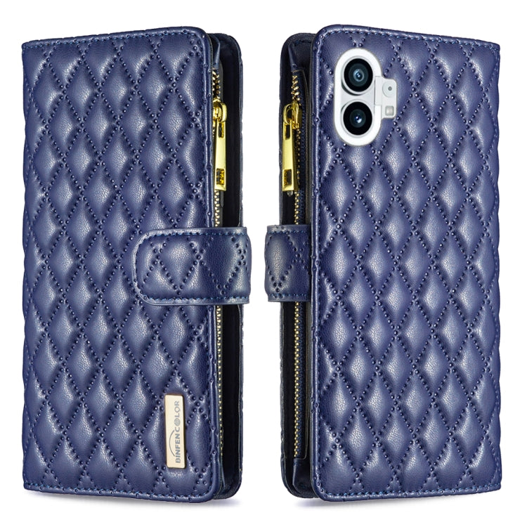 Diamond Lattice Zipper Wallet Leather Flip Phone Case