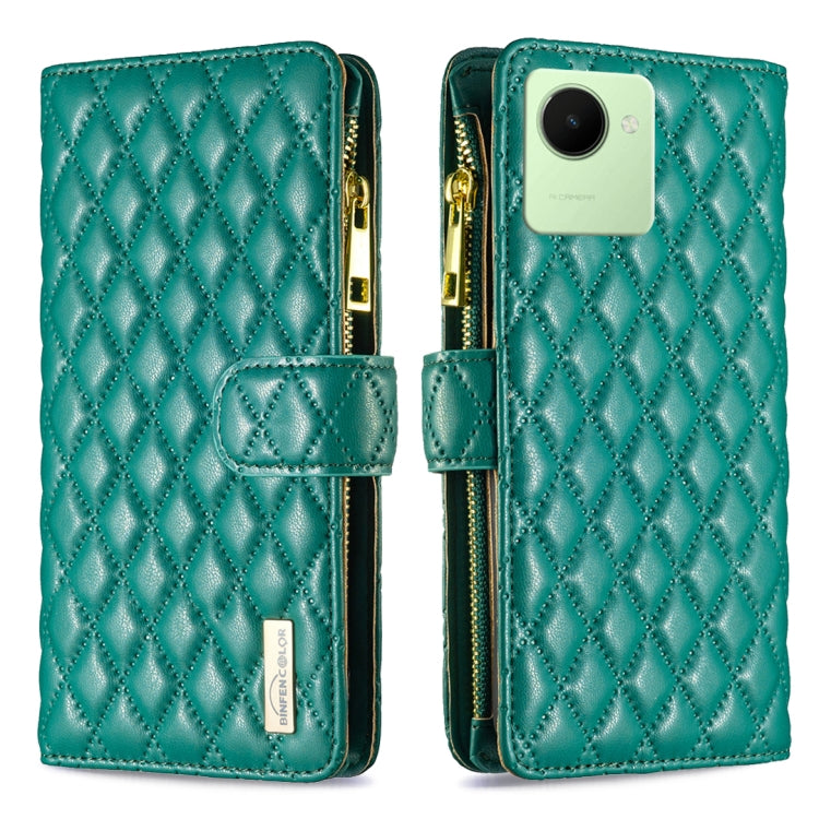 Diamond Lattice Zipper Wallet Leather Flip Phone Case