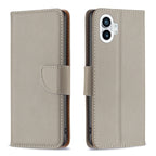 Litchi Texture Pure Color Leather Phone Case