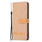 Color Matching Denim Texture Leather Phone Case