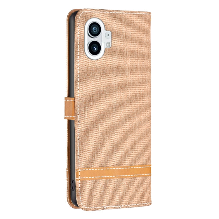 Color Matching Denim Texture Leather Phone Case