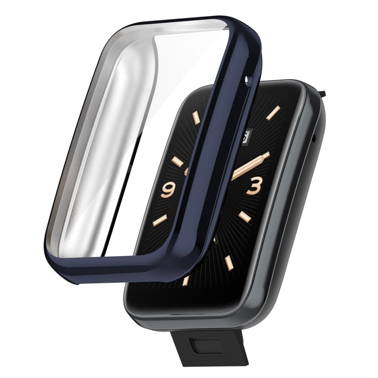 For Xiaomi Mi Band 7 Pro Full Coverage TPU Electroplating Protective Case — Black