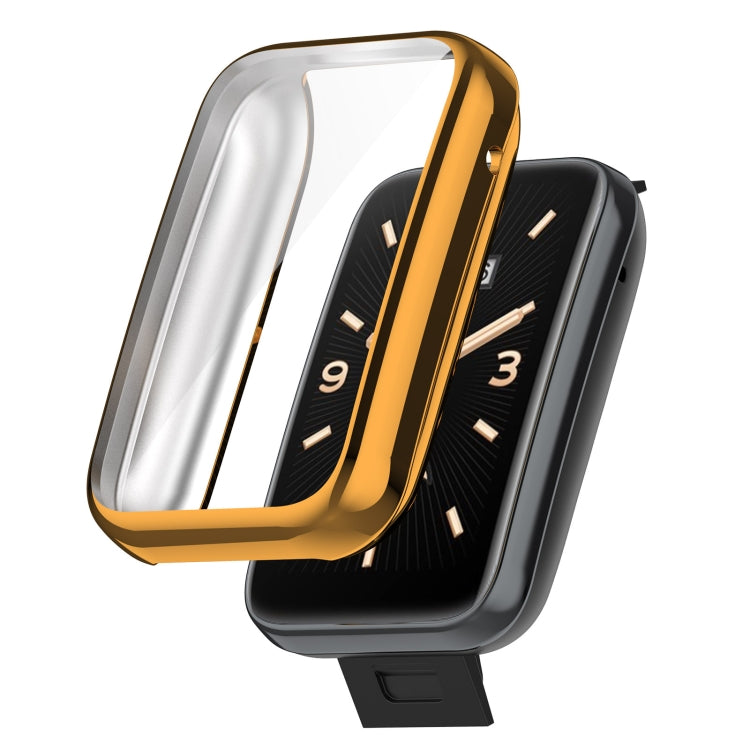 For Xiaomi Mi Band 7 Pro Full Coverage TPU Electroplating Protective Case — Pink