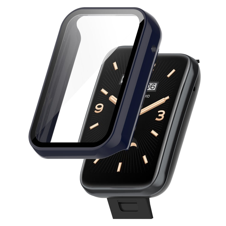 PC+ Toughened Film Fully Enclosed Protective Watch Case, For Xiaomi Mi Band 7 Pro — Transparent White