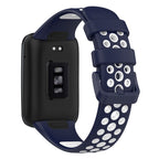 For Xiaomi Mi Band 7 Pro Two-Color Breathable Silicone Watch Band