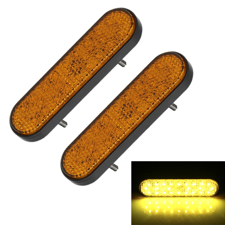 2 PCS 24LED Reflector Brake Light Turn Signal Light — Red Shell Red Light