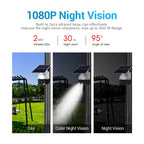 ESCAM QF624 1080P HD IP66 Waterproof WiFi Solar Panel PT IP Camera without Battery