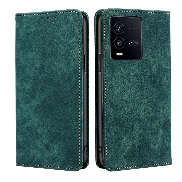 RFID Anti-theft Brush Magnetic Leather Phone Case, For Nothing Phone 1