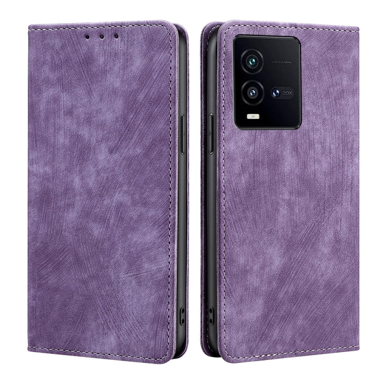 RFID Anti-theft Brush Magnetic Leather Phone Case, For Nothing Phone 1