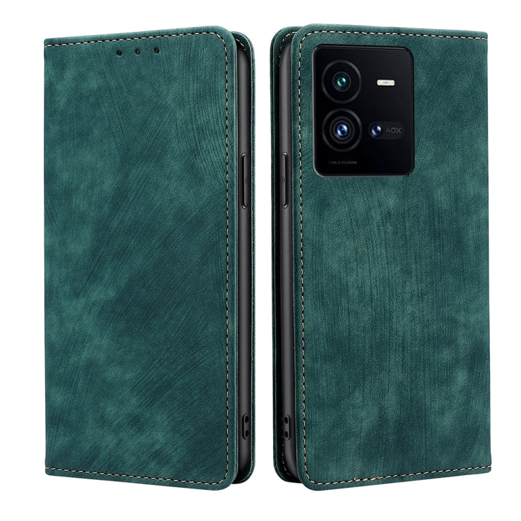 RFID Anti-theft Brush Magnetic Leather Phone Case, For Nothing Phone 1