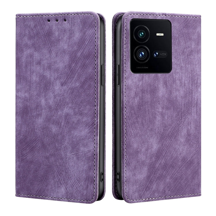 RFID Anti-theft Brush Magnetic Leather Phone Case, For Nothing Phone 1