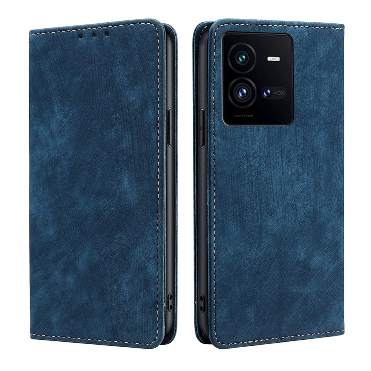 RFID Anti-theft Brush Magnetic Leather Phone Case, For Nothing Phone 1