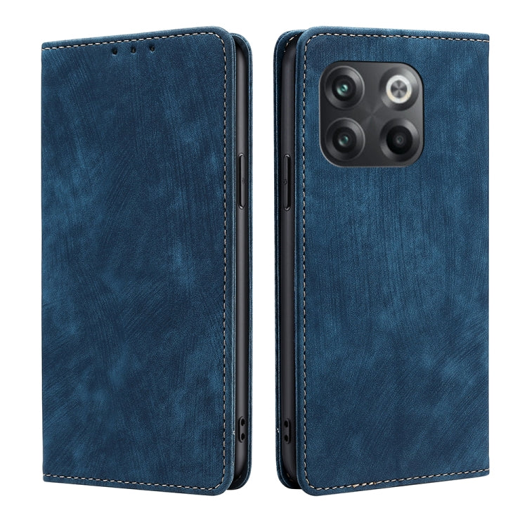 RFID Anti-theft Brush Magnetic Leather Phone Case, For Nothing Phone 1