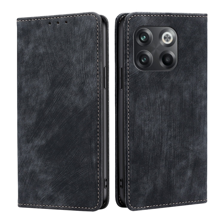 RFID Anti-theft Brush Magnetic Leather Phone Case, For Nothing Phone 1