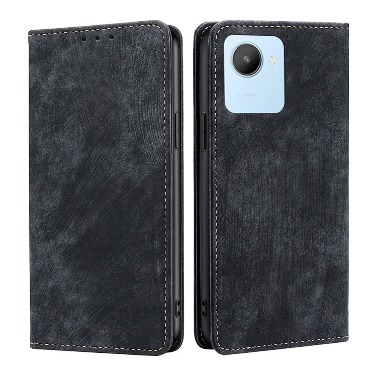 RFID Anti-theft Brush Magnetic Leather Phone Case, For Nothing Phone 1