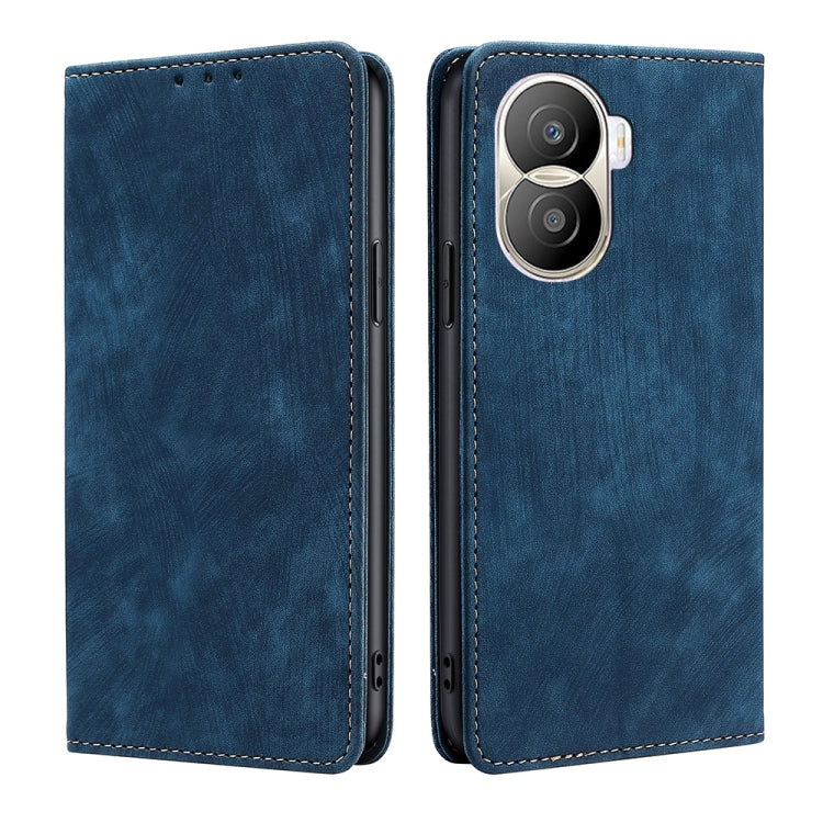 RFID Anti-theft Brush Magnetic Leather Phone Case, For Nothing Phone 1