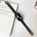 Double Rivets Leather Watch Band