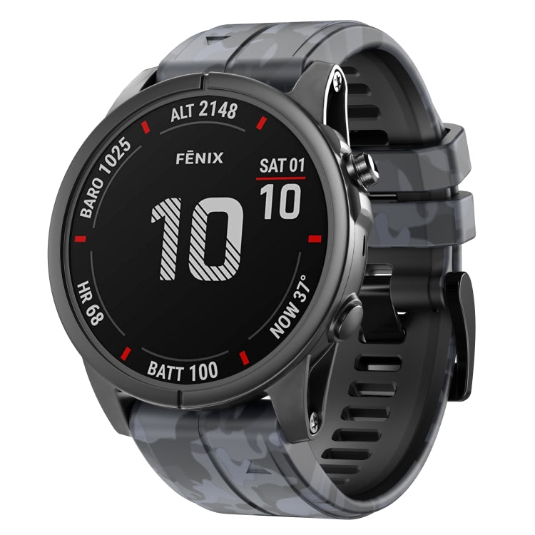 Camouflage Silicone Watch Band — Digital