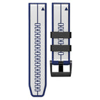 Vertical Stripes Two-color Silicone Watch Band