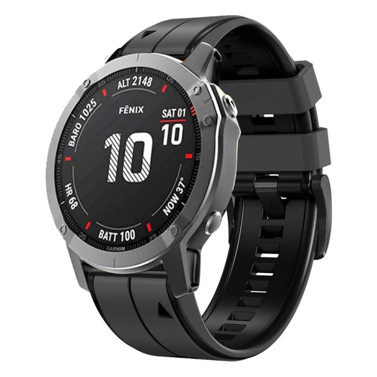 Vertical Stripes Two-color Silicone Watch Band — view 16
