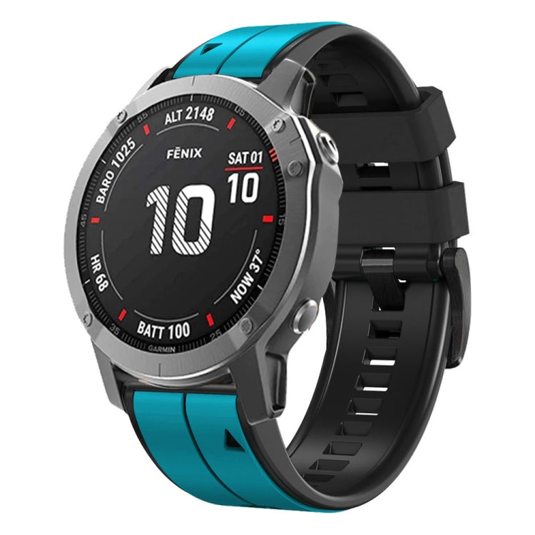 Vertical Stripes Two-color Silicone Watch Band — view 18
