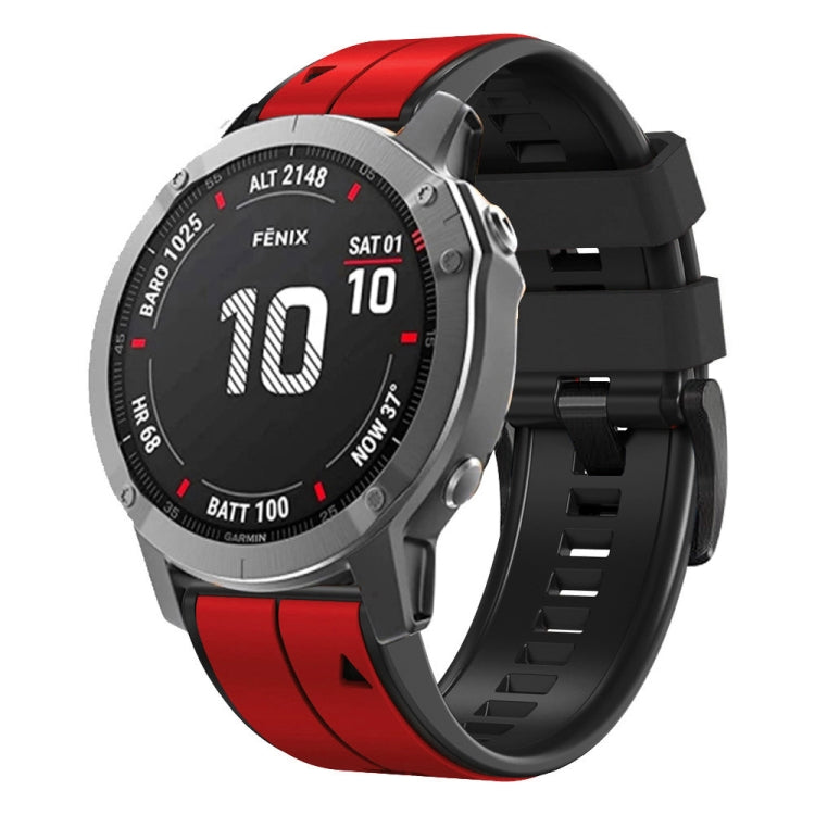 Vertical Stripes Two-color Silicone Watch Band — view 20